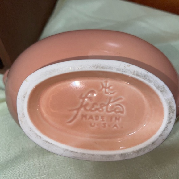 Fiesta-ware Retired Rose Discontinued creamer - Picture 3 of 6
